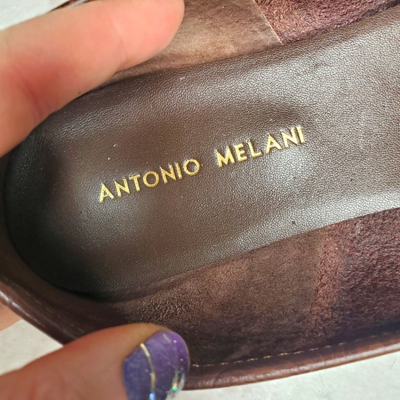 Antonio Melani Brown Size 9 Leather Loafers - Picture 6 of 11